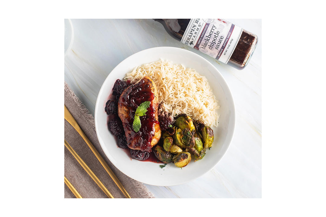 Grilled Blackberry Chipotle Pork with Terrapin Ridge Farms Blackberry Chipotle Sauce Grilled Blackberry Chipotle Pork with Terrapin Ridge Farms Blackberry Chipotle Sauce
